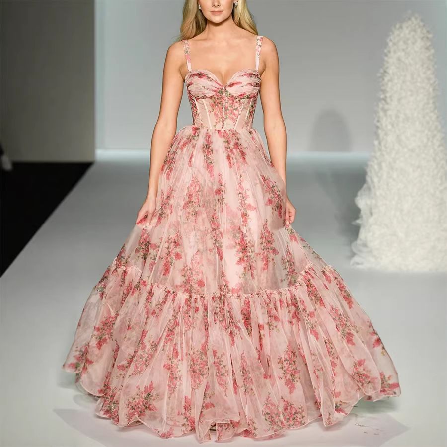 Layered Ruffle Tulle Dress Elysian