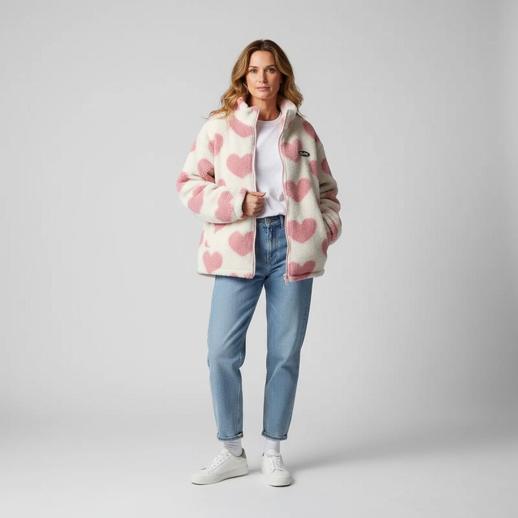 AlpenNord™ | Reversible jacket with hearts