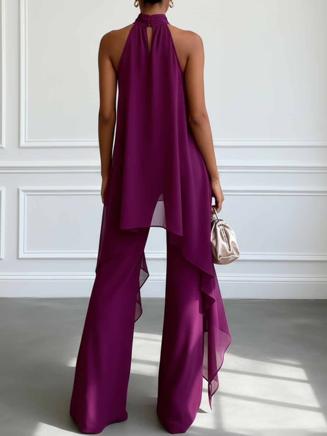 Purple™ | Elegant Halter Top with Pants