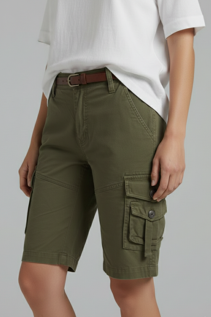 Jenna | Women’s Utility Pocket Cargo Shorts