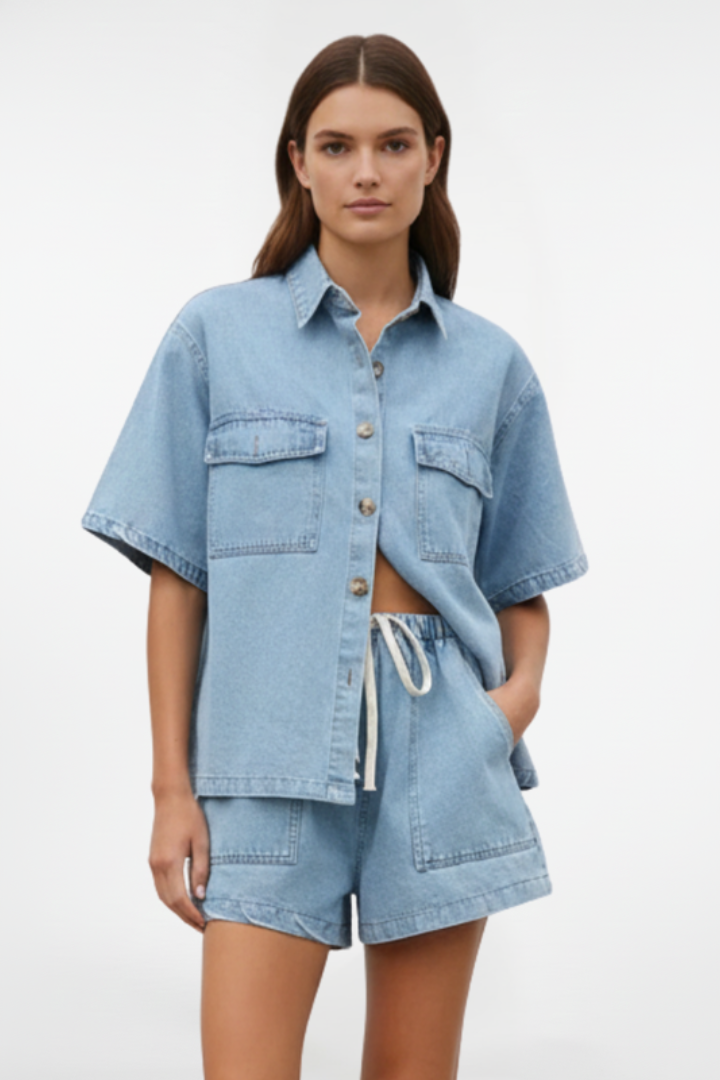 Brooklyn | Women’s Short Sleeve Set With Shorts