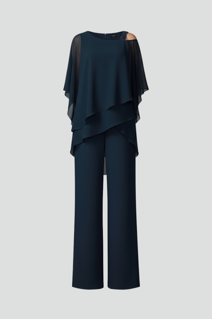 Dakota | Women’s Cold-Shoulder Flowing Wide-Leg Jumpsuit