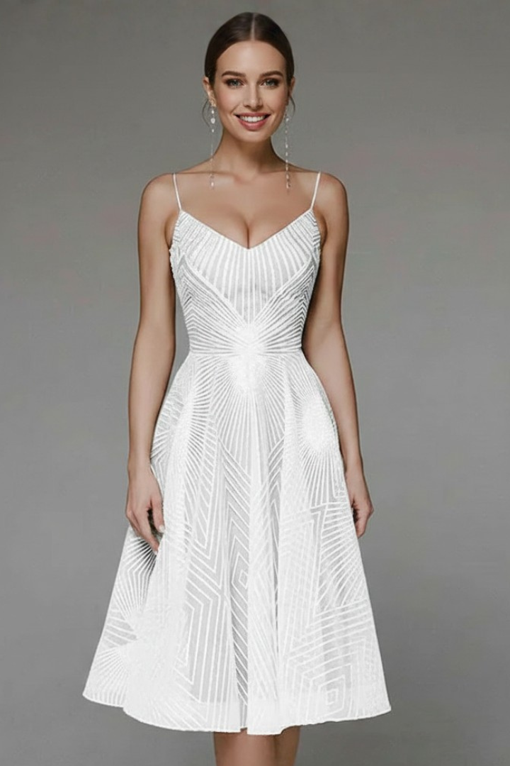 Faith | Women’s Spaghetti-Strap A-Line Skirt Midi Dress