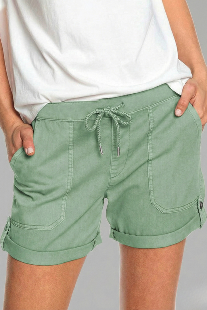 Jasmine | Women’s Drawstring Casual Pocket Shorts