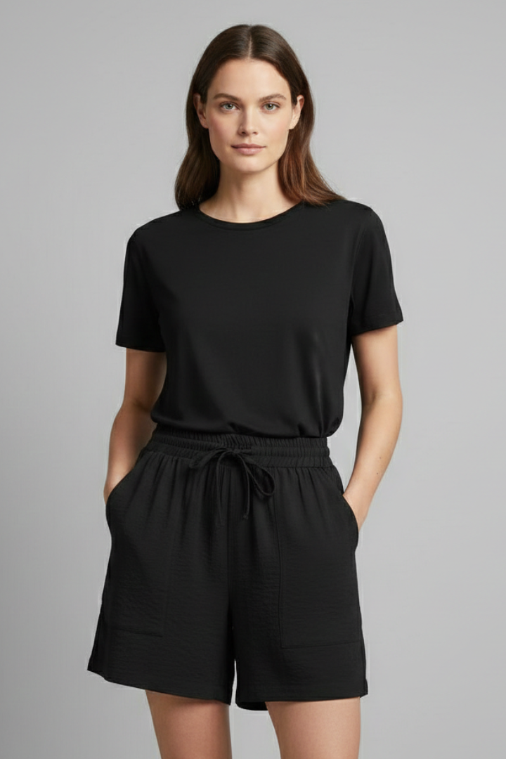 Caroline | Women’s Elastic Waist Casual Drawstring Shorts