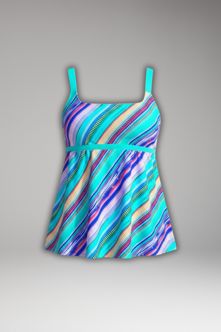 Kylie | Women’s Printed Tankini Set with Shorts