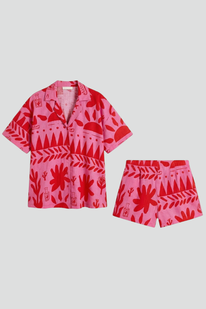 Chloe | Women’s Two Piece Set Printed Shorts