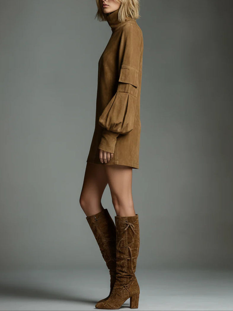 Maelina | Women's High Neck Mini Dress