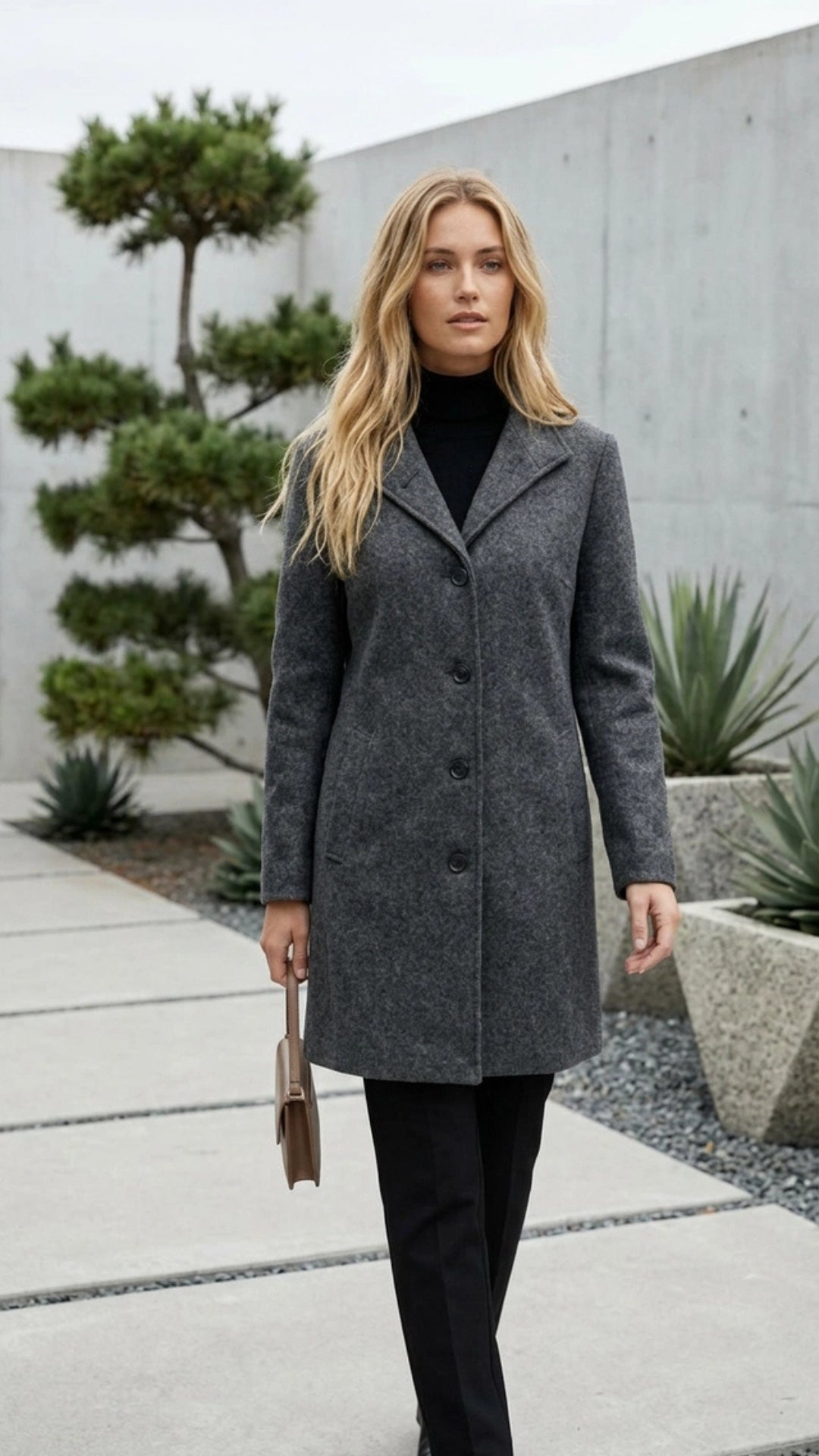 Women’s Button-Up Long Coat