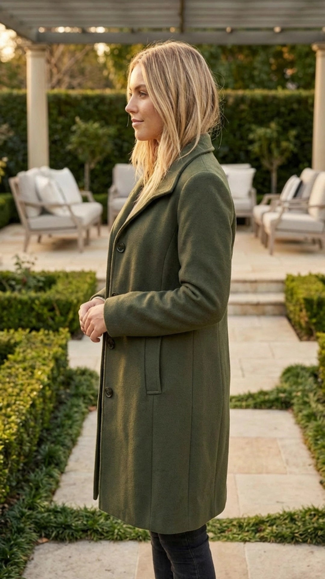 Women’s Button-Up Long Coat