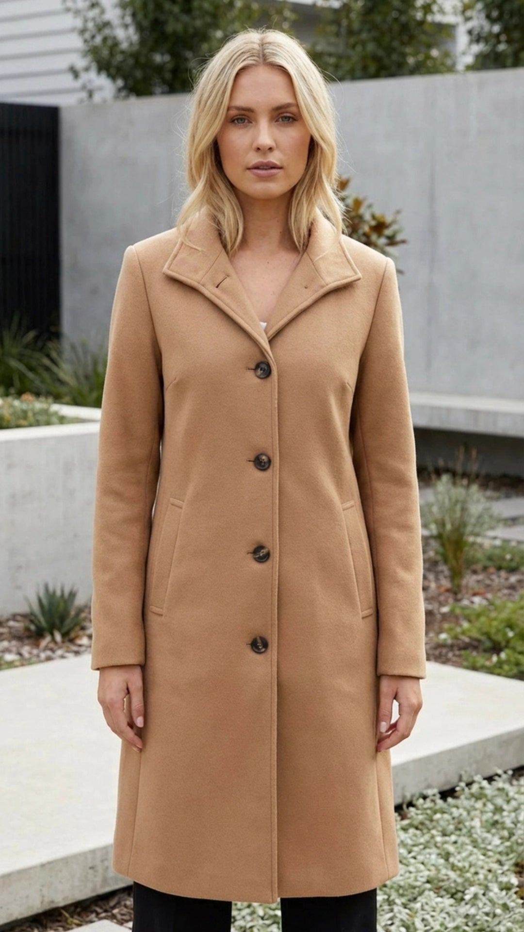Women’s Button-Up Long Coat
