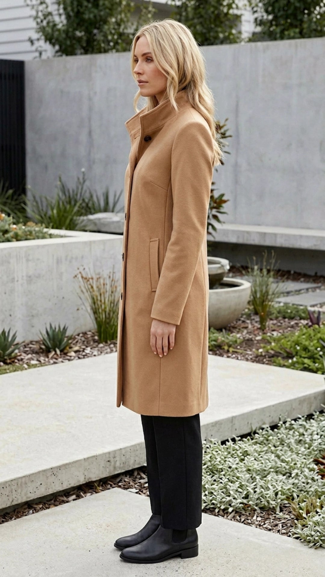 Women’s Button-Up Long Coat