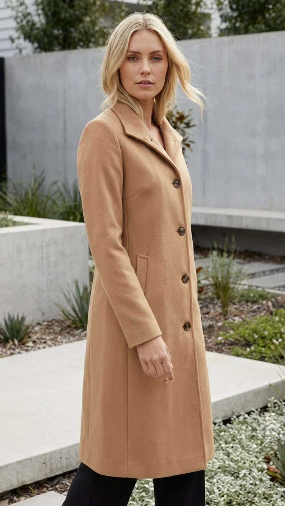 Women’s Button-Up Long Coat