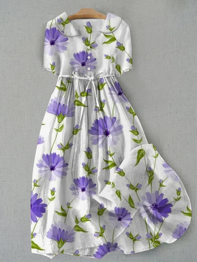 Amélie | Elegant Dress with Lavender Flowers