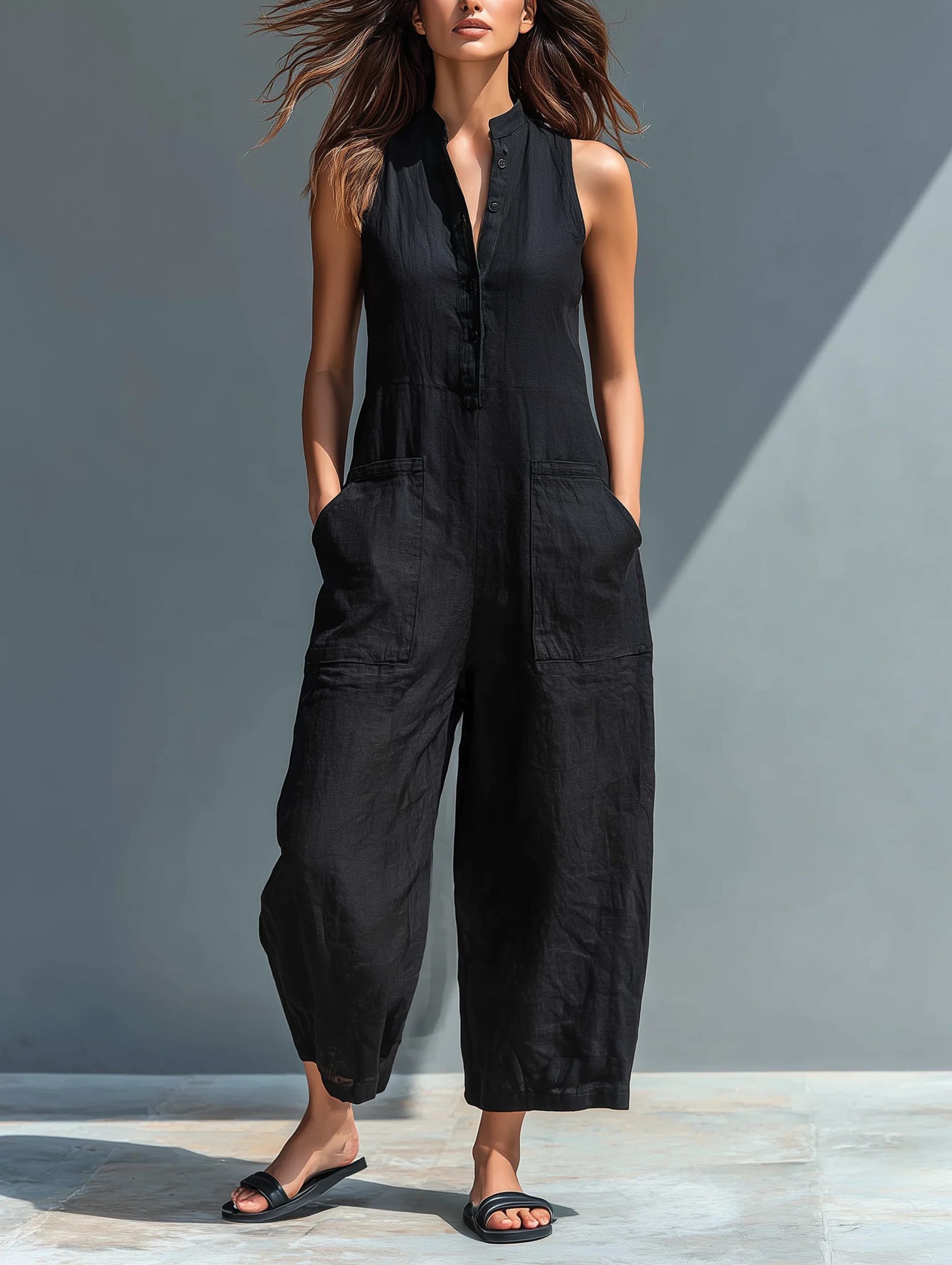 Lotte™ | Sleek Sleeveless Jumpsuit