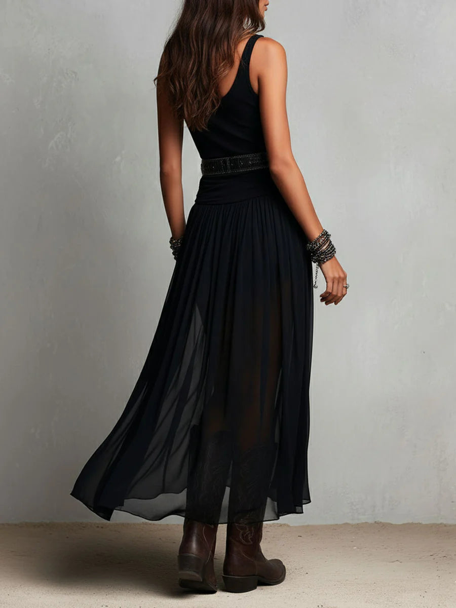Lyndsay™ Skirt Maxi Dress with Belt