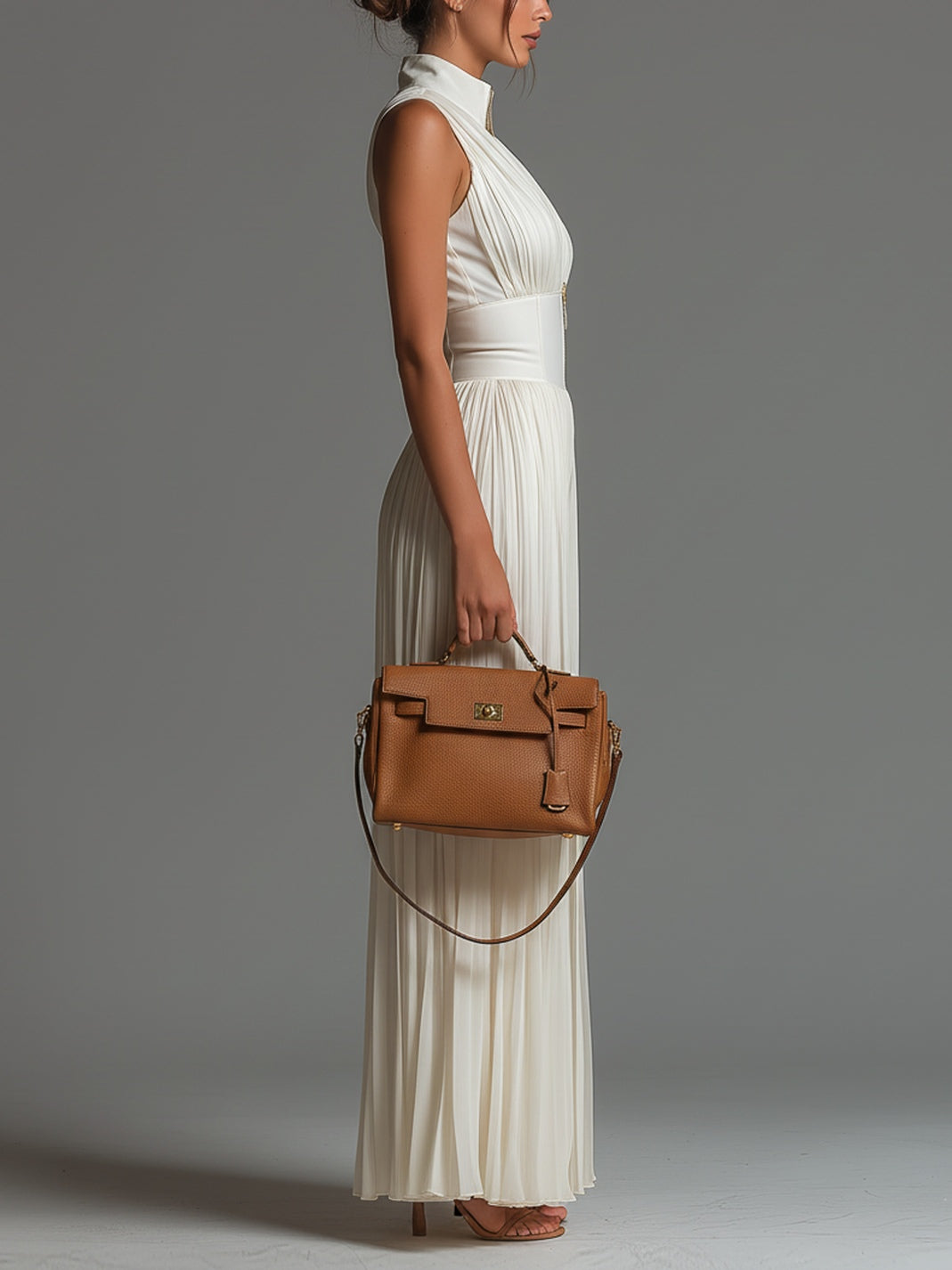 Mia – Pleated Chiffon Jumpsuit for Women