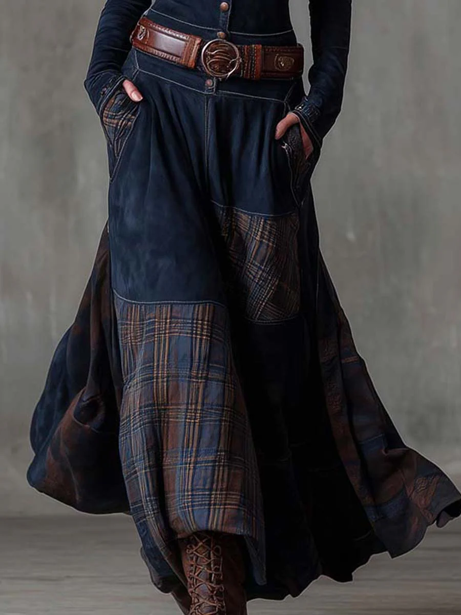 Zoraya | Long Dress with Artisan Panels