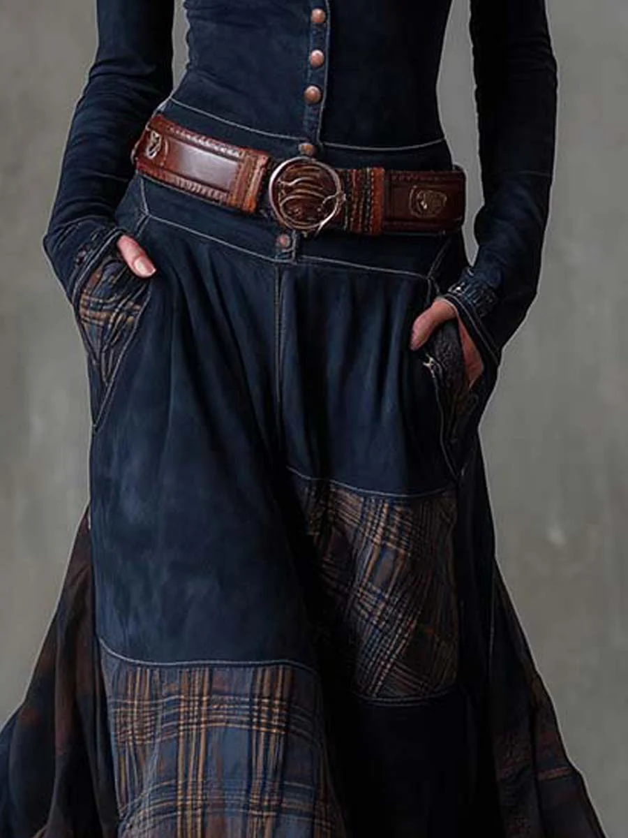 Zoraya | Long Dress with Artisan Panels