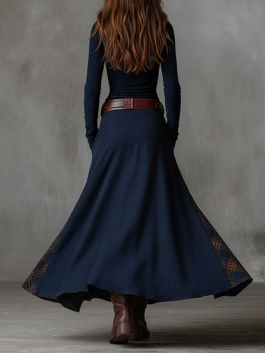 Zoraya | Long Dress with Artisan Panels