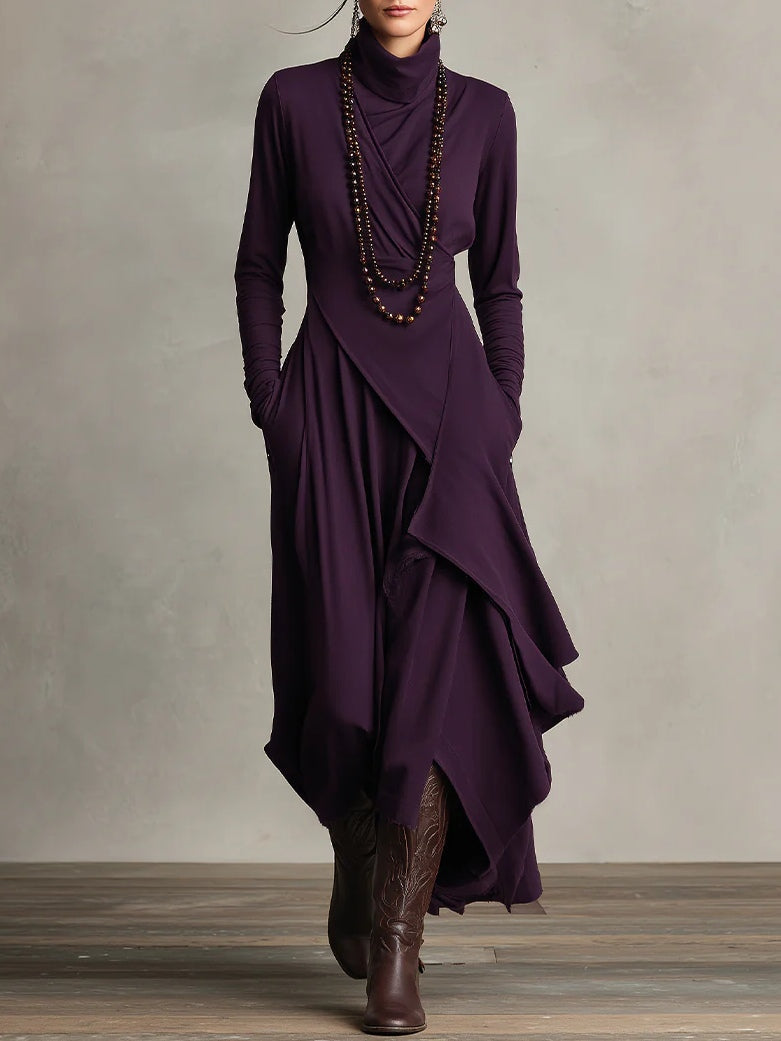Ria™ | Elegant Asymmetrical Maxi Dress
