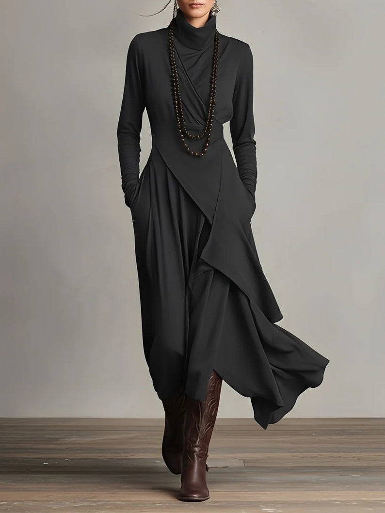 Ria™ | Elegant Asymmetrical Maxi Dress