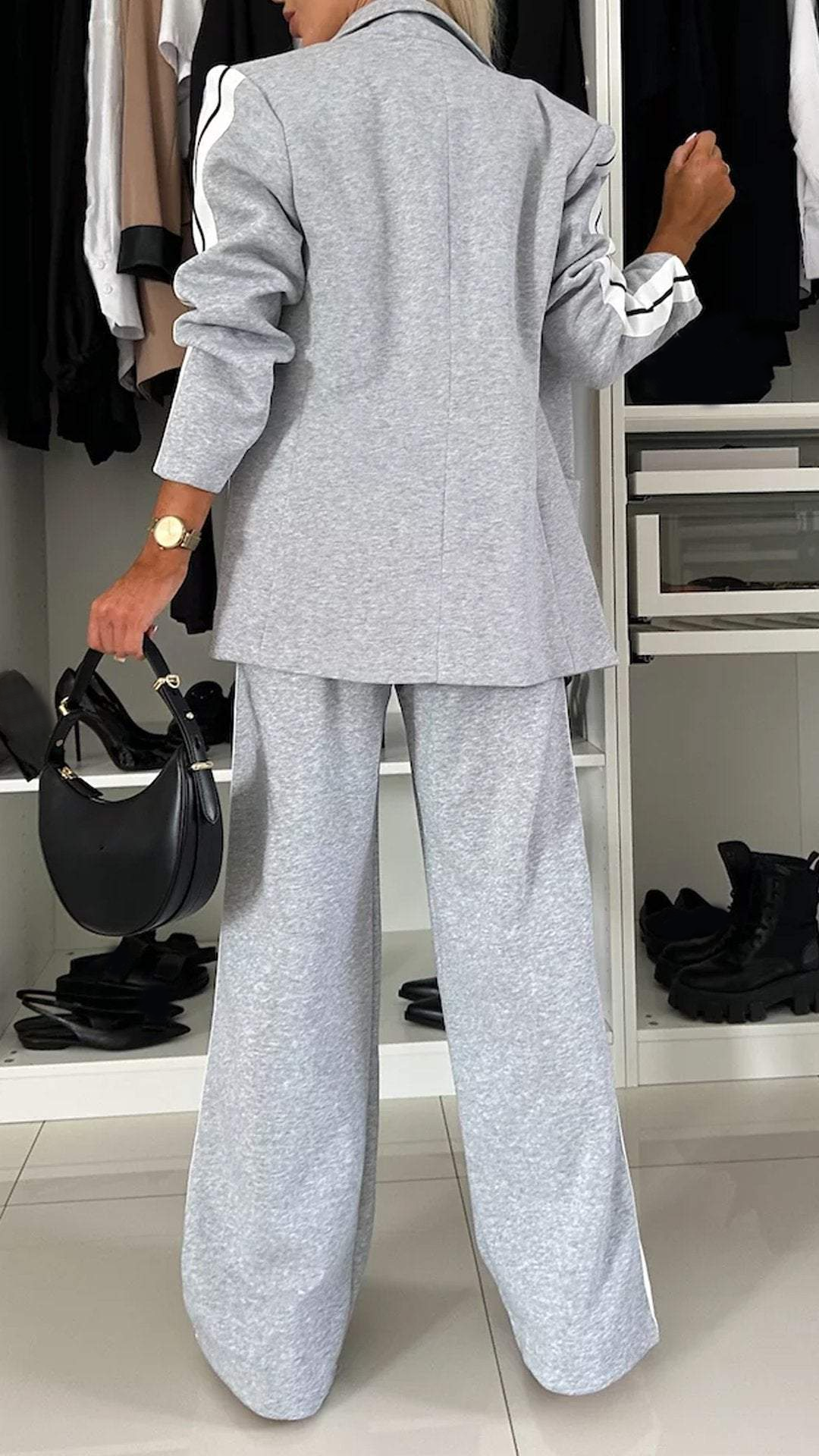 BRIELLE – SPORT LUXE BLAZER & JOGGER SET