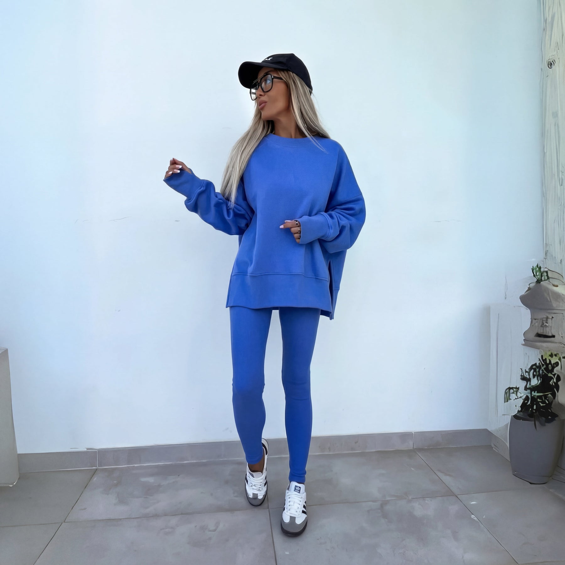 Yachi™ | Casual Long Sleeve Sweatshirt & Pants Set