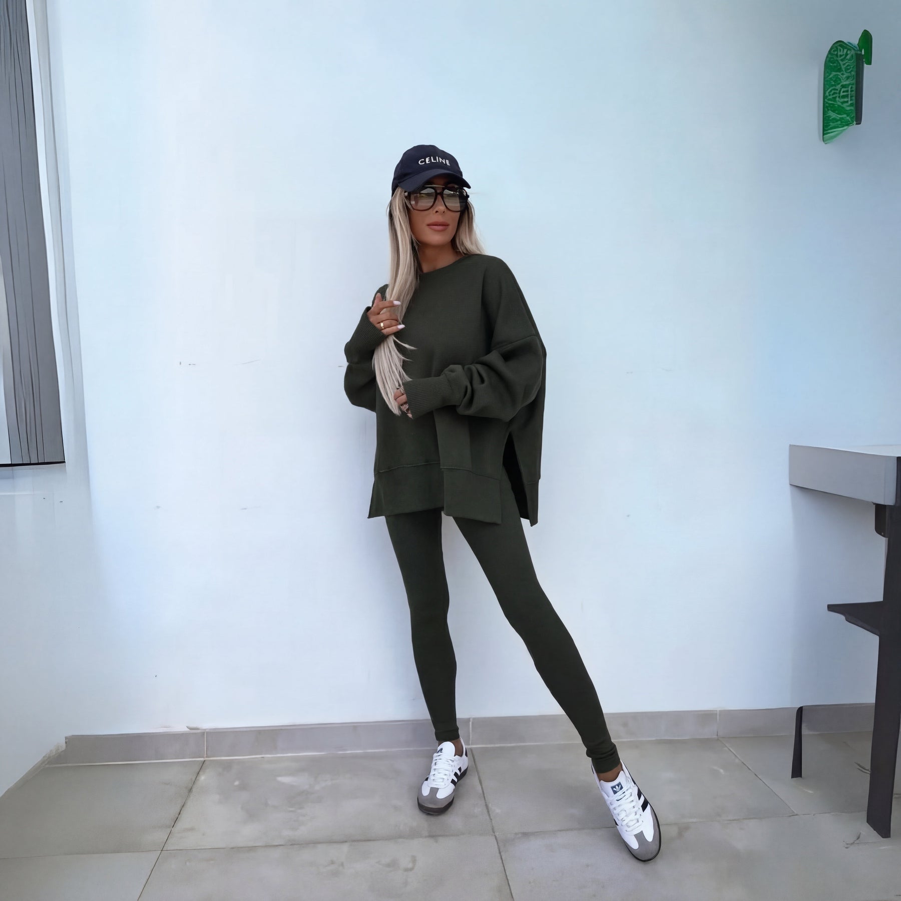 Yachi™ | Casual Long Sleeve Sweatshirt & Pants Set