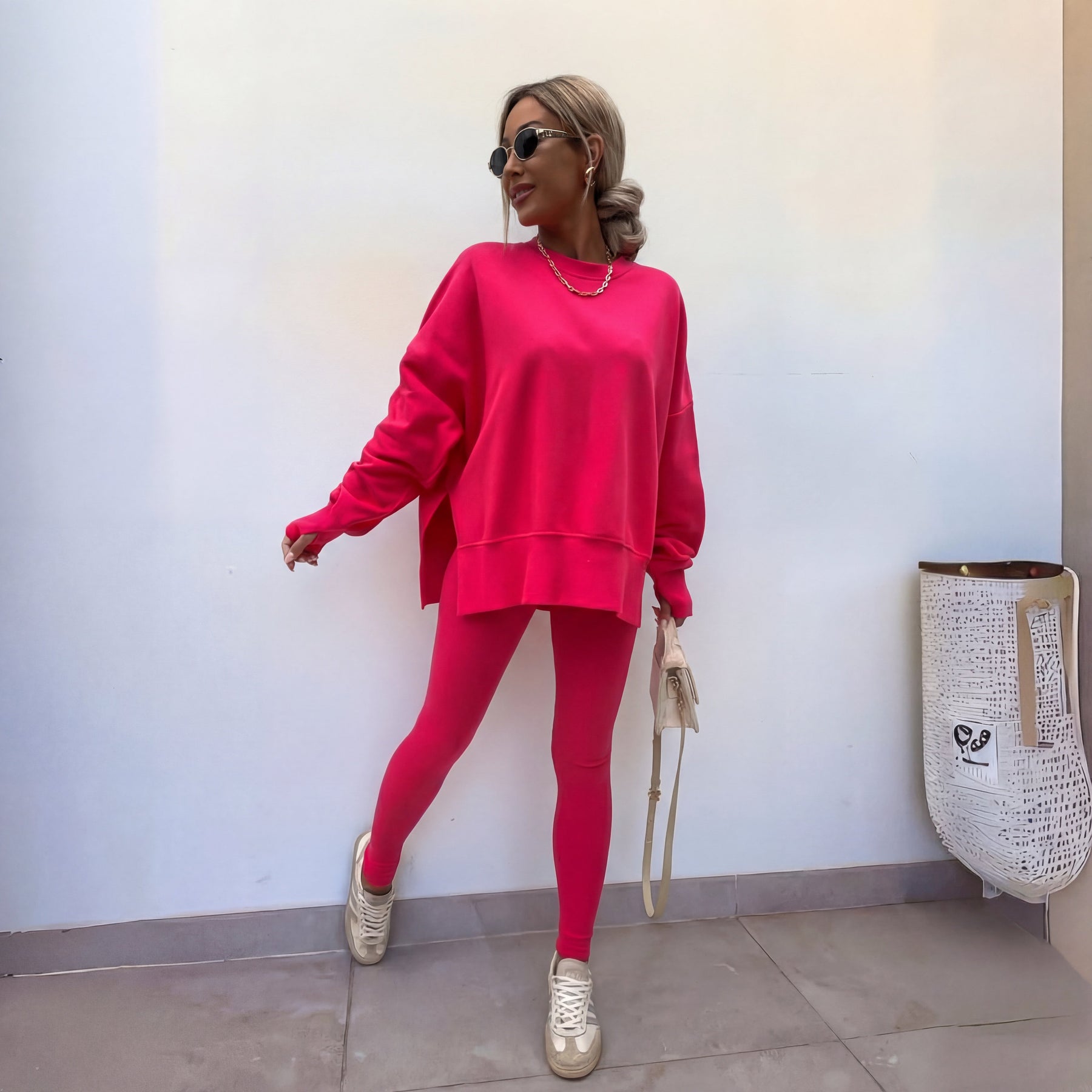 Yachi™ | Casual Long Sleeve Sweatshirt & Pants Set