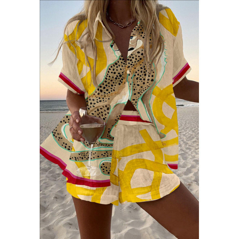 Sophia | Relaxed Shirt & Shorts Set