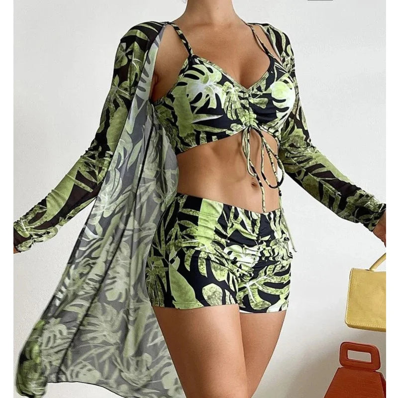 Olivia® | 3 in 1 - bikini top + pants + kimono