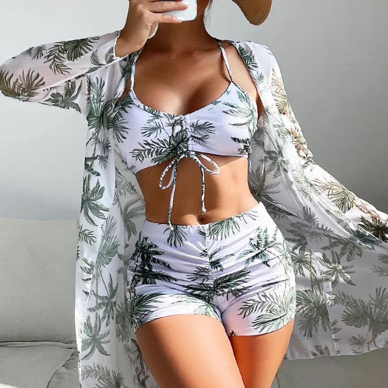 Olivia® | 3 in 1 - bikini top + pants + kimono