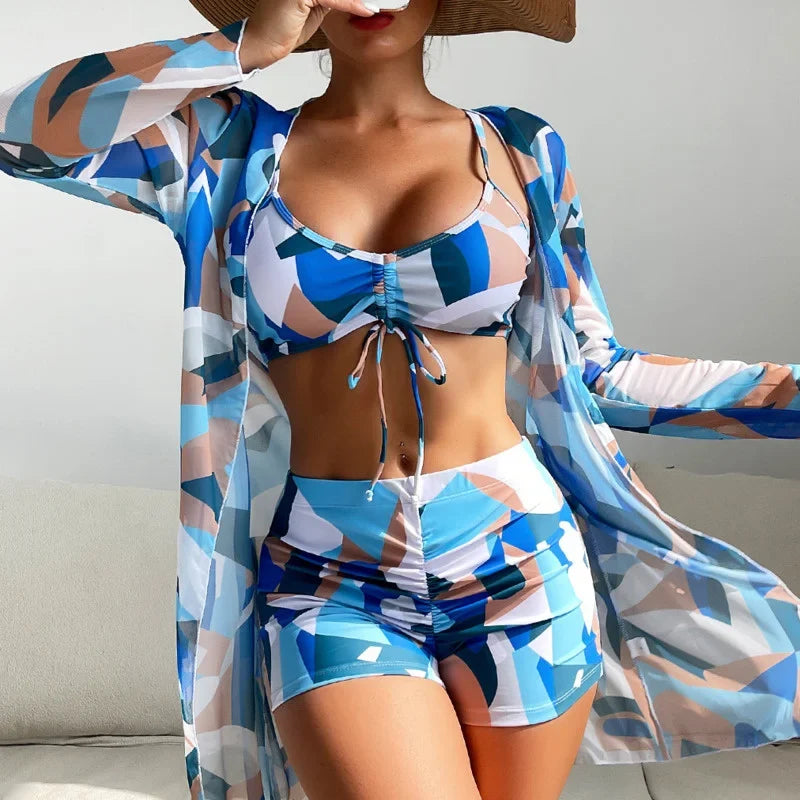 Olivia® | 3 in 1 - bikini top + pants + kimono