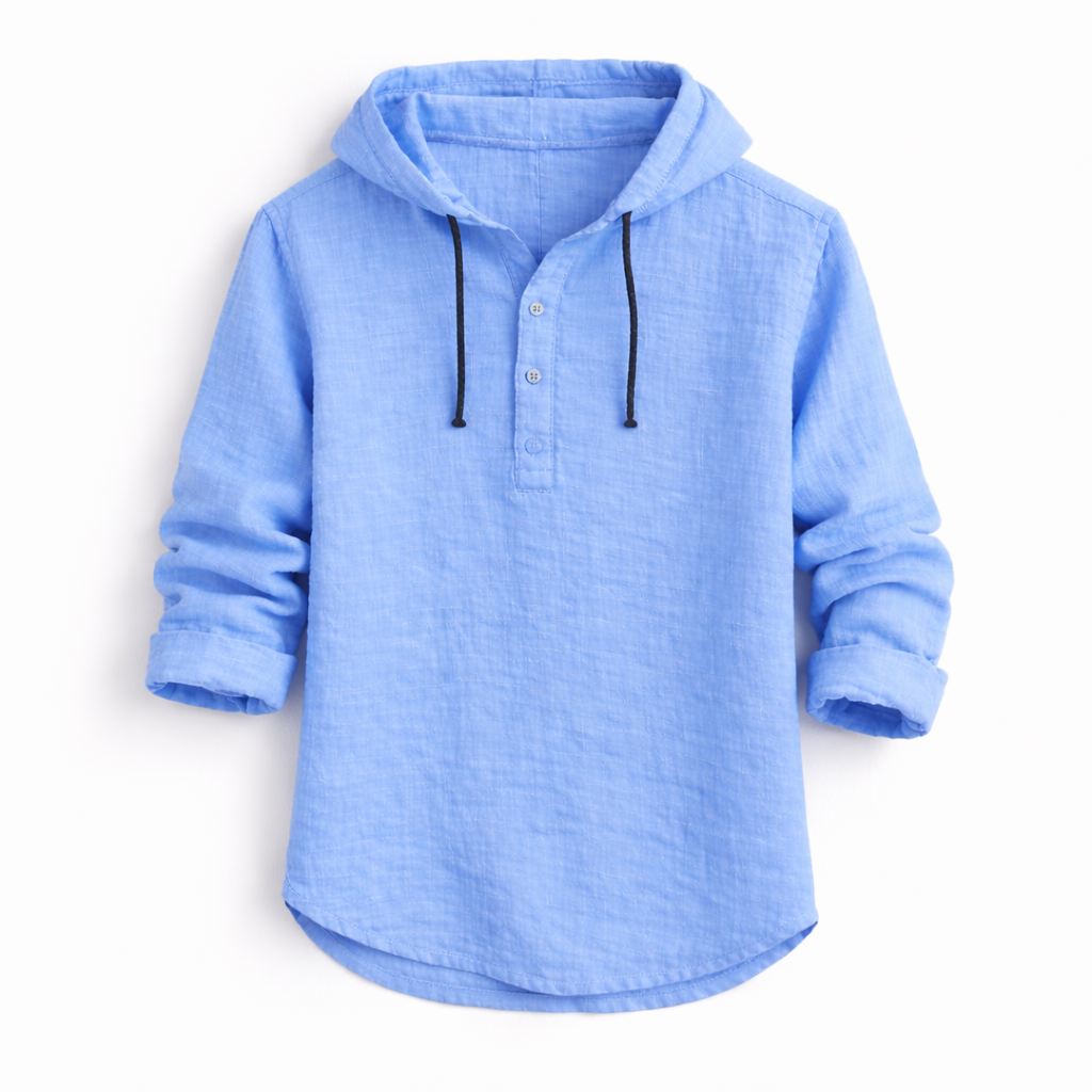 Mountain™ | Casual Linen Hooded Shirt