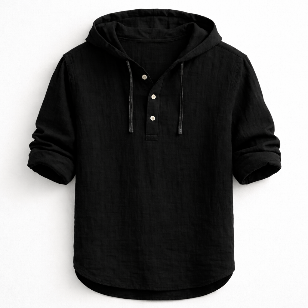 Mountain™ | Casual Linen Hooded Shirt