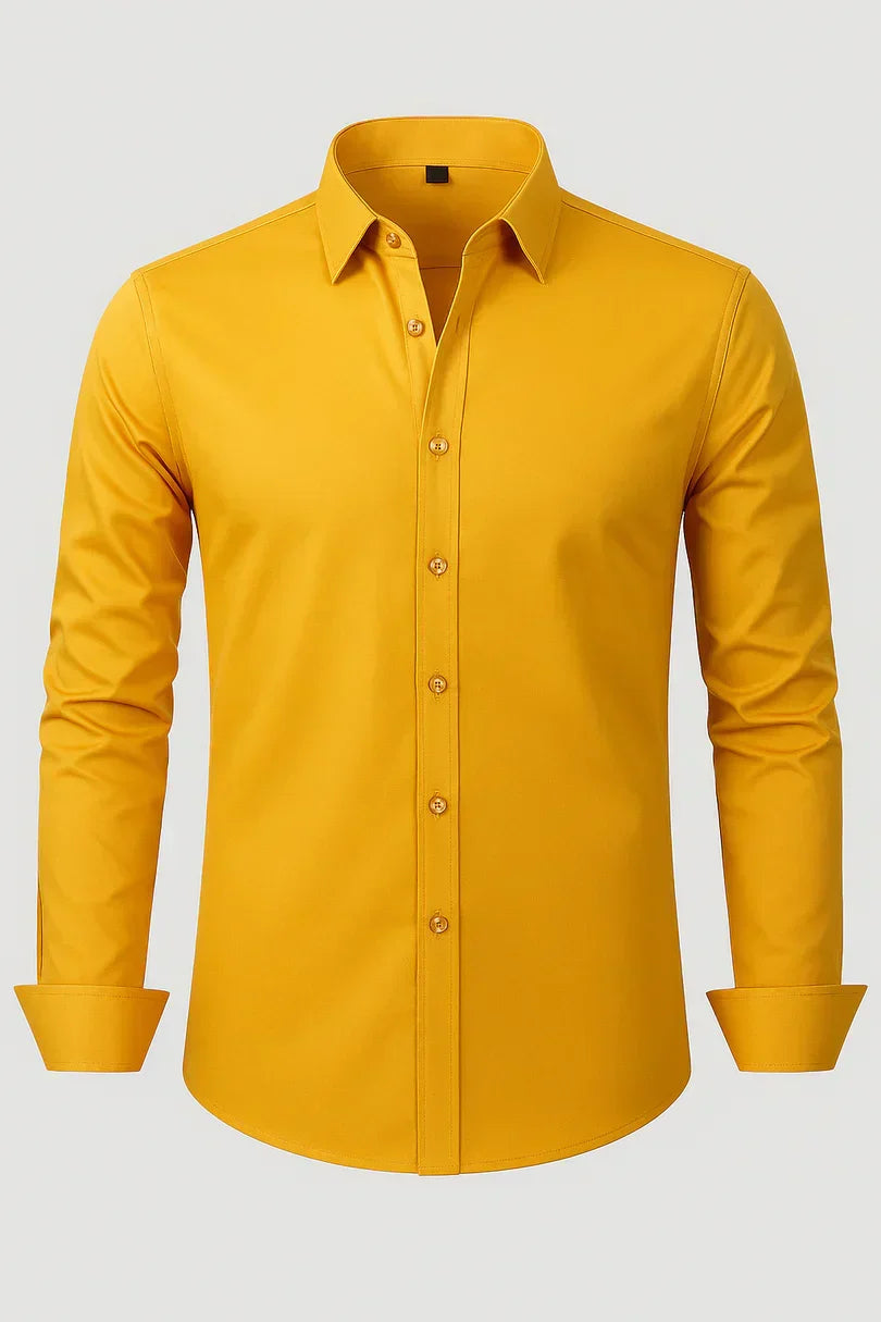 Bordon - Non-Iron Stretch Shirt With Button