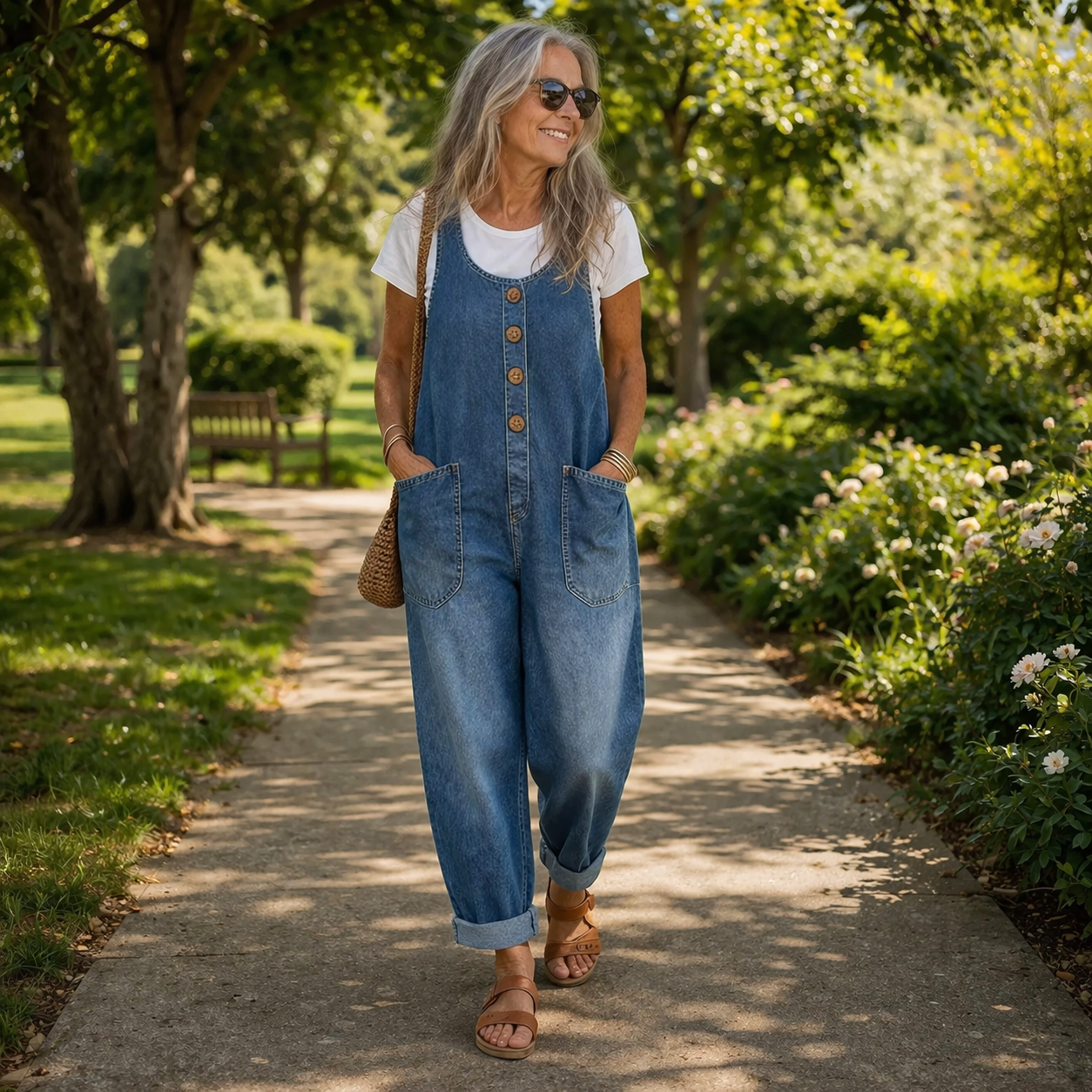 Lenna - Relaxed Denim Jumpsuit