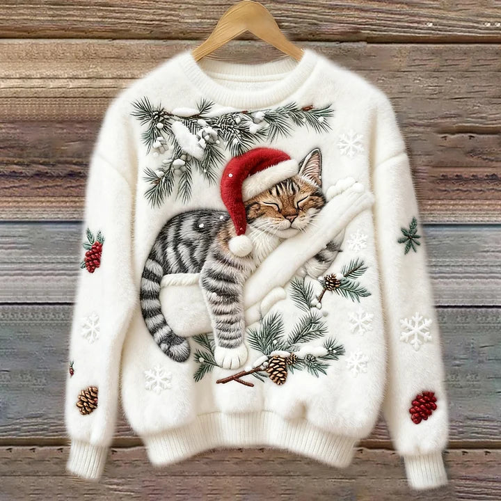 Zerena™ | Winter Christmas Cat Sweater
