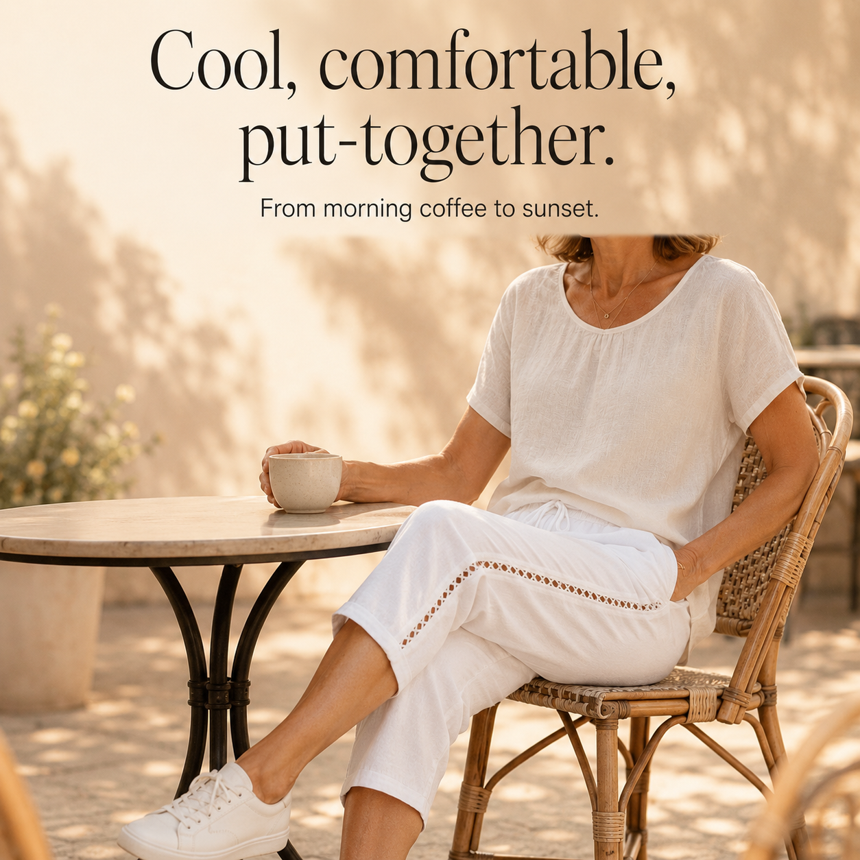 Lunava – Lace-Side Capri Pants for Women