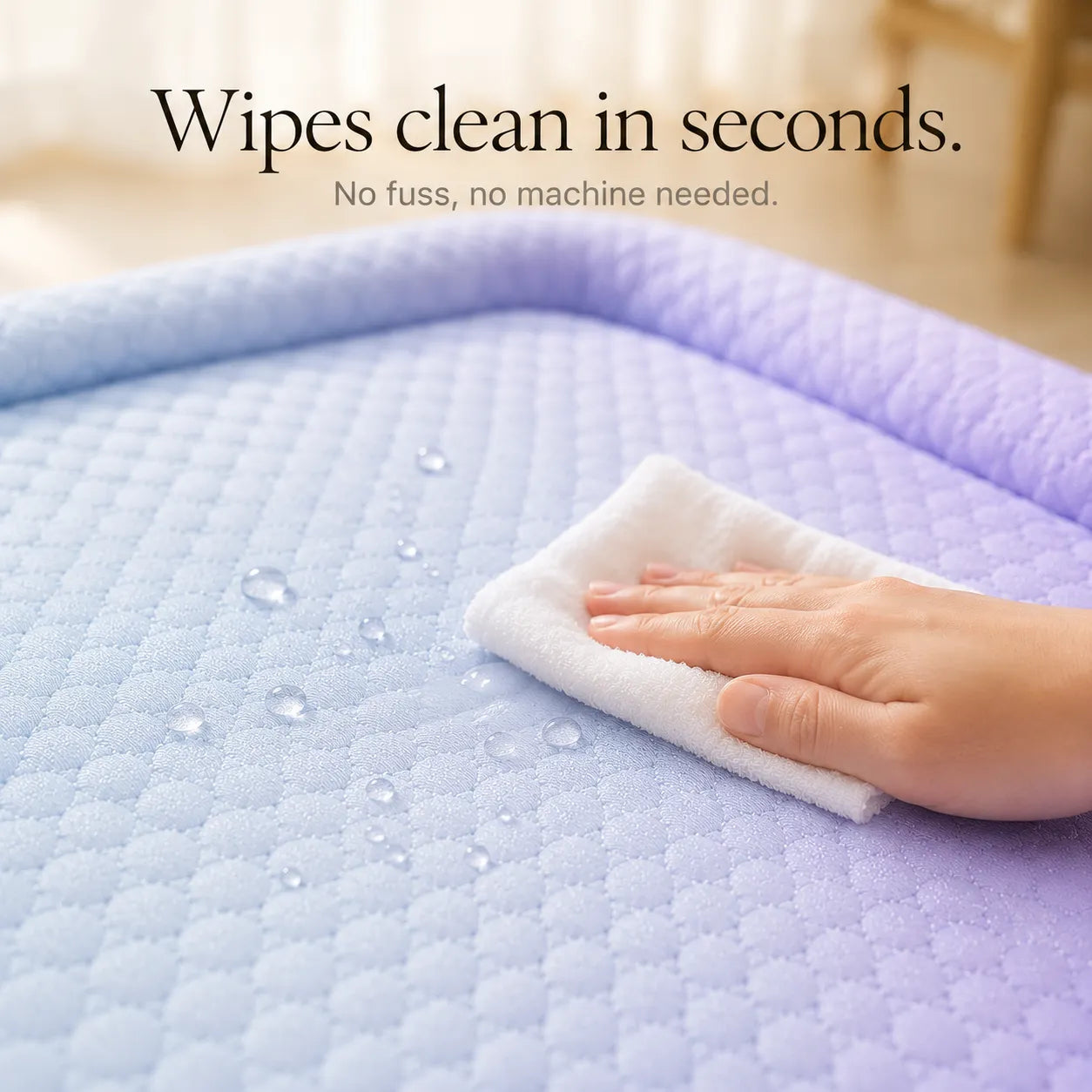 Coolaby – Ice Silk-look Pet Cooling Mat for Dogs and Cats, Padded Non-Slip Summer Bed