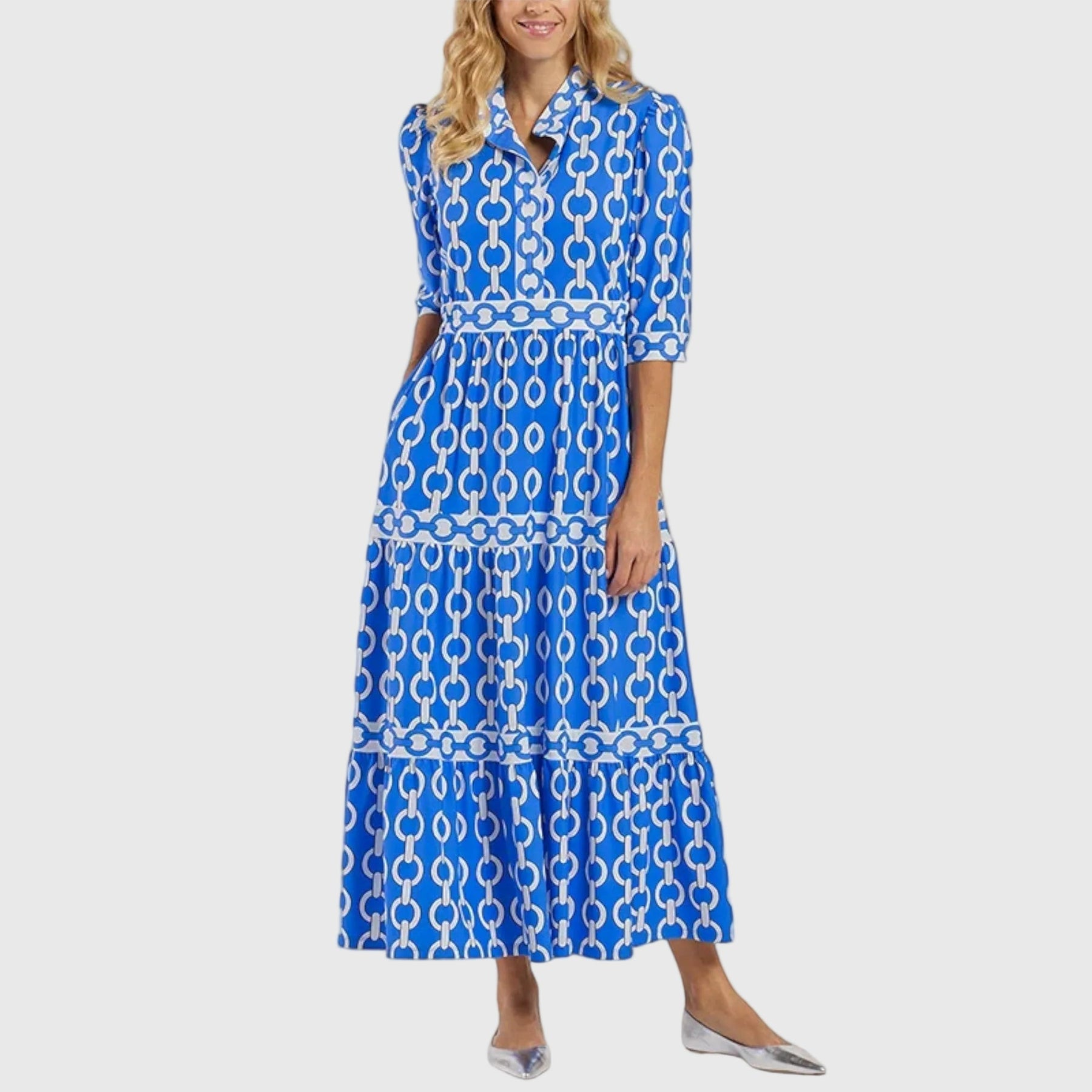Juliette | Elegant Chain Midi Dress