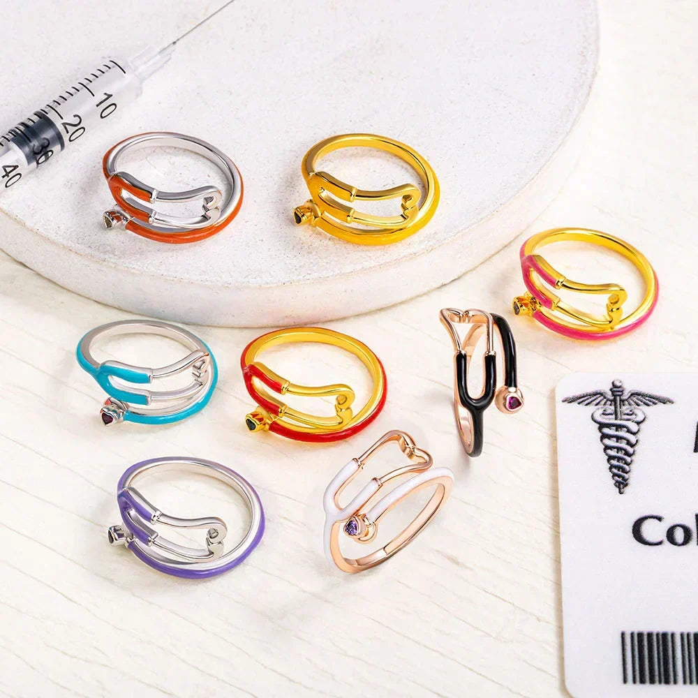 Ophelia™ | Heart Stethoscope Ring