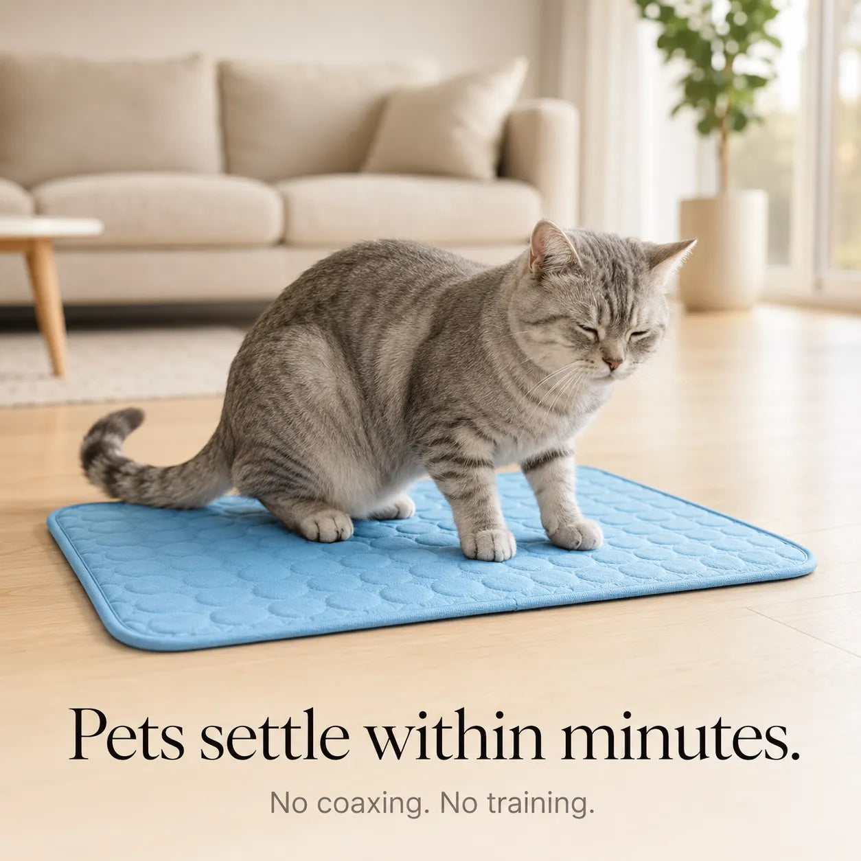 Coolabee – Cooling Mat for Dogs & Cats, No-Freeze Washable Pet Pad
