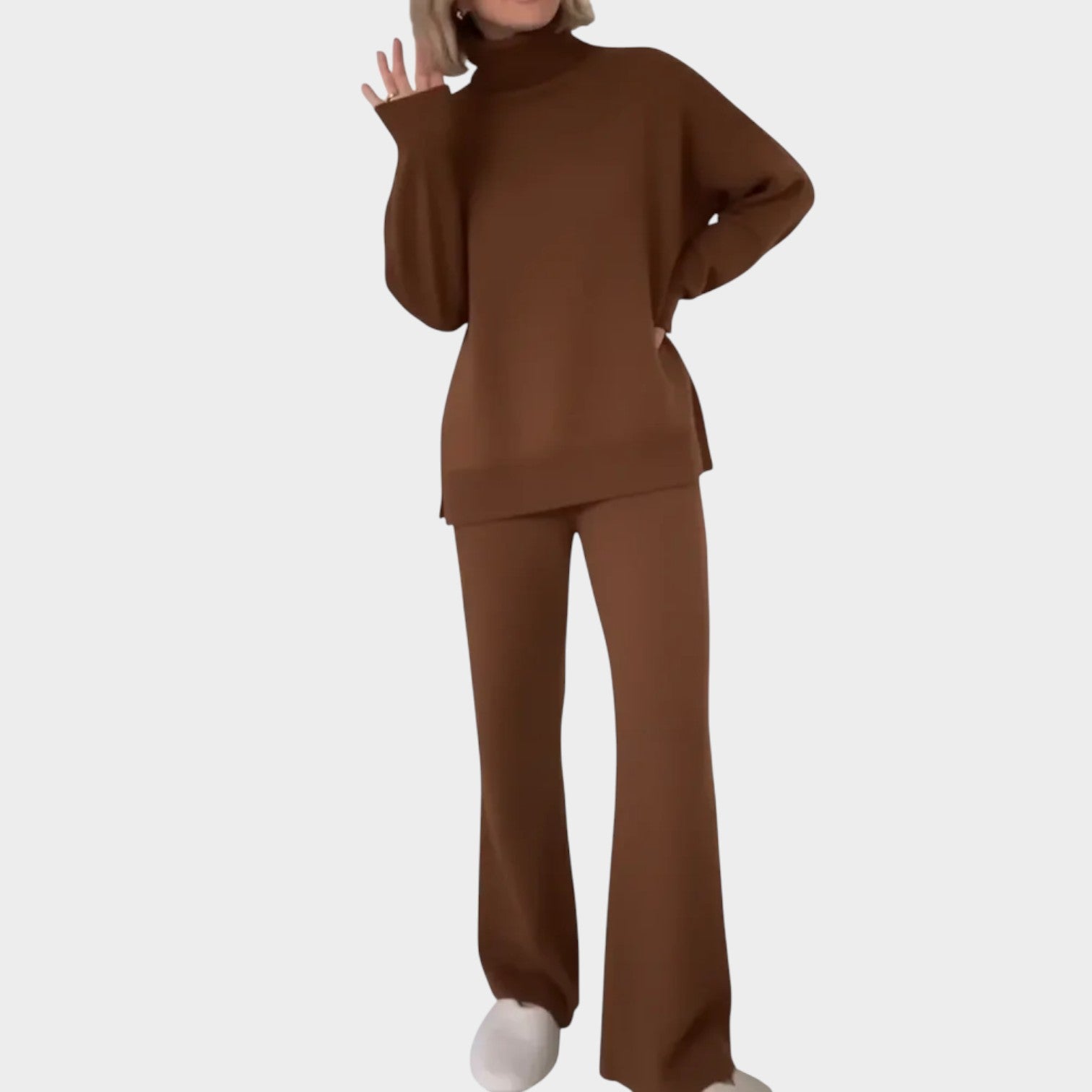 Relaxed Turtleneck Lounge Set