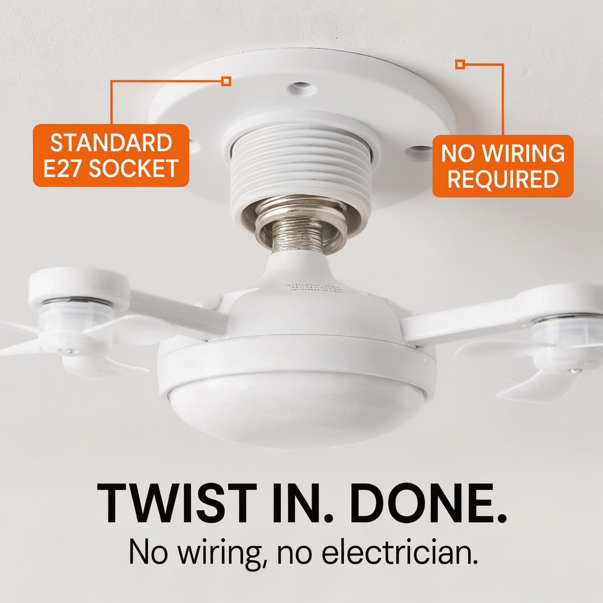 Aerolux – 4-Fan LED Ceiling Light for Hot Rooms