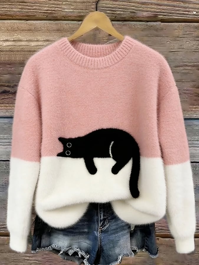 Luna™ | Women's Sweatshirt with Cat Graphic