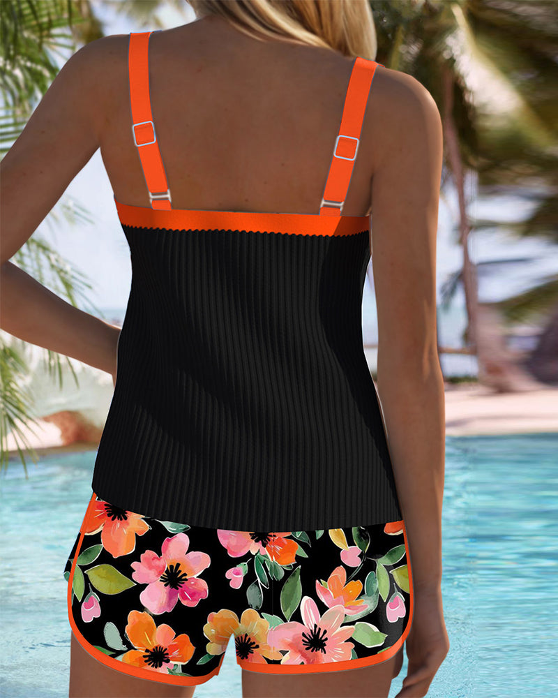 Two-Piece Tankini Swimsuit