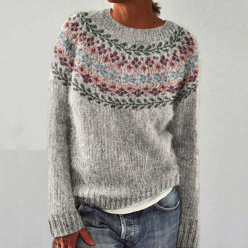 Renata - Retro Scandinavian Knitted Sweater