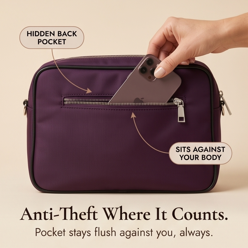 Carryella – Multi-Pocket Shoulder Bag with Anti-Theft Design